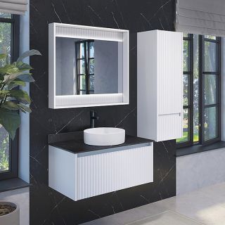 Зеркало Comforty Марсель 00-00013685 88 см белый